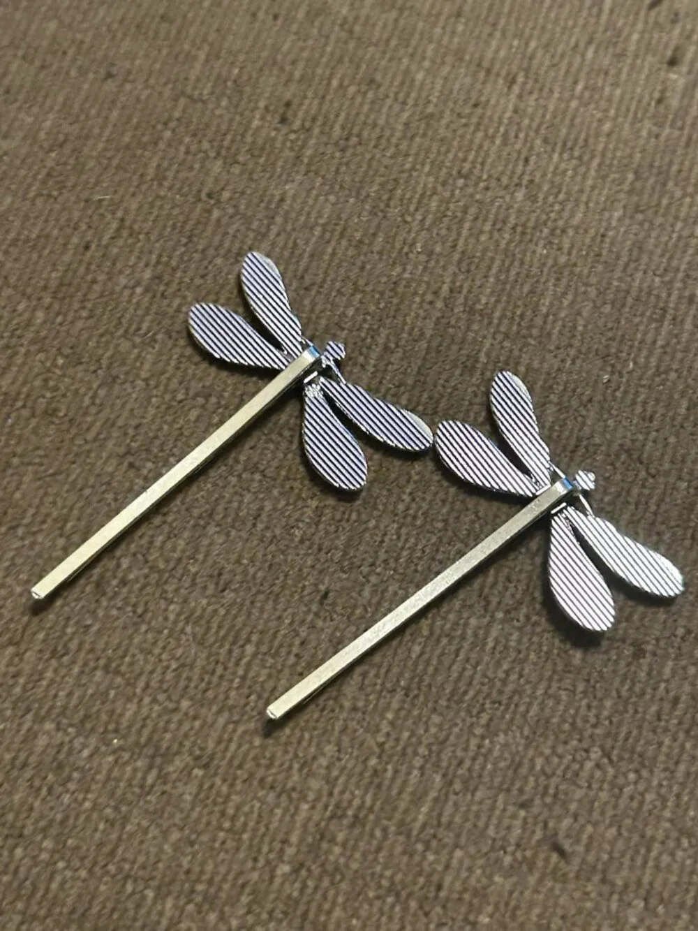 dragonfly bobby pins hair pins  Silver Color Metal Dainty Celtic